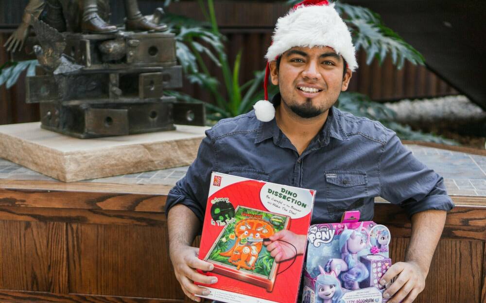 Manny toys for tots social 2